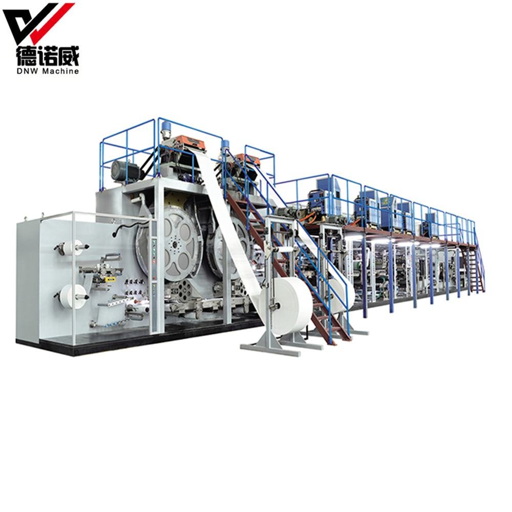 Low price high speed customized OEM full servo adult diaper machine pants with Longitudinal Folding System