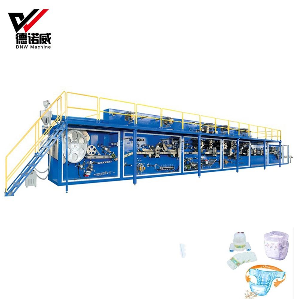 DNW Baby Diaper Machine Certificate Full Automatic Baby Diaper Production Line Making Machine