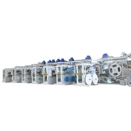 Small Scale Fully Automatic Baby Diaper Making Machine