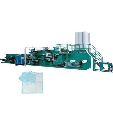 Disposable Under Pad Making Machine with Longitudinal Folding System