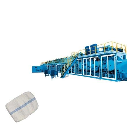 Full servo adult diaper production line in Fujian